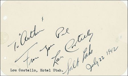 Lot #799 Abbott and Costello - Image 2