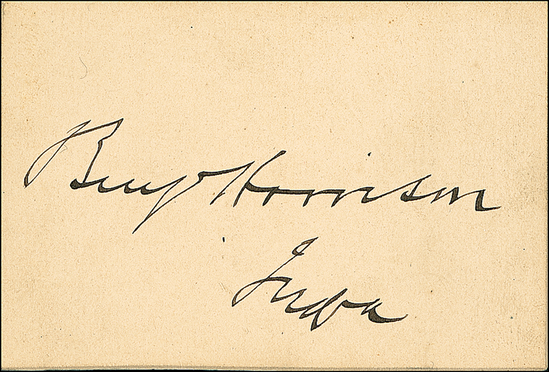 Lot 63 Benjamin Harrison
