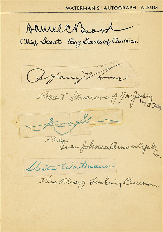 Lot 328 Waterman’s Album