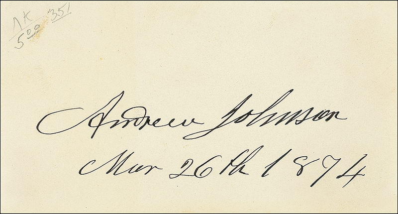 Lot 77 Andrew Johnson
