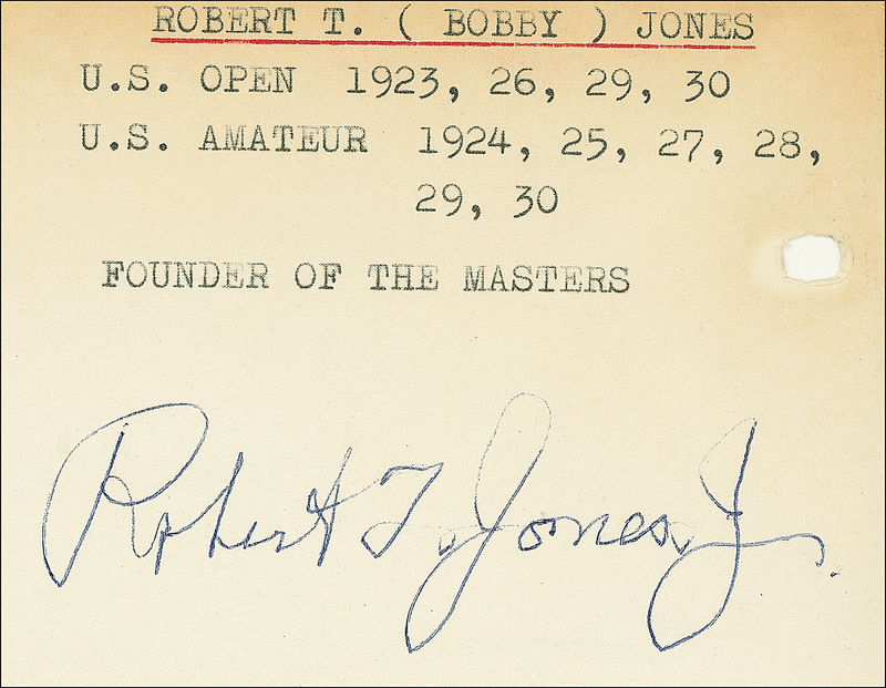 Lot 1106 Bobby Jones