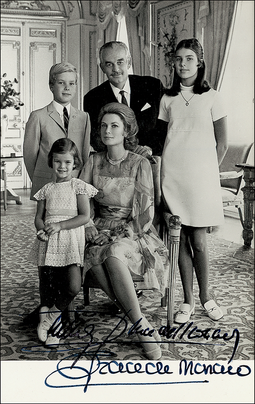 Lot 881 Grace Kelly and Prince Rainier