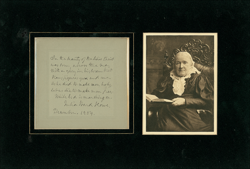 Lot 514 Julia Ward Howe