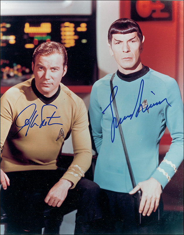 Lot 962 Star Trek: Shatner and Nimoy