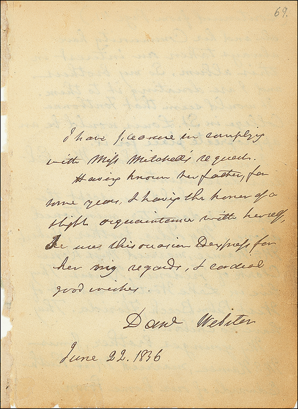 Lot 332 Daniel Webster