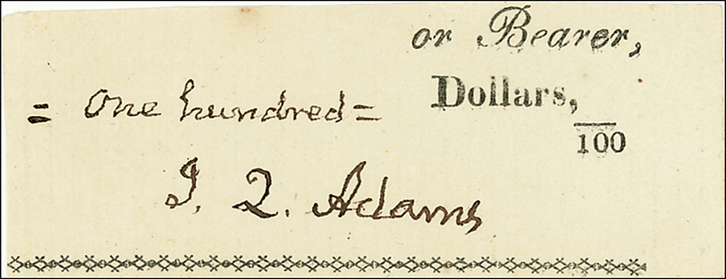 Lot 7 John Quincy Adams