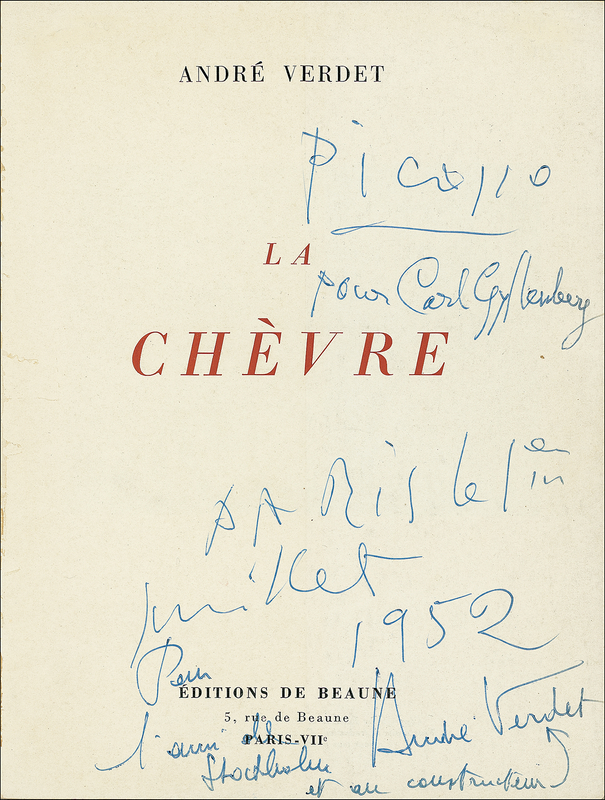 Lot 542 Pablo Picasso and André Verdet