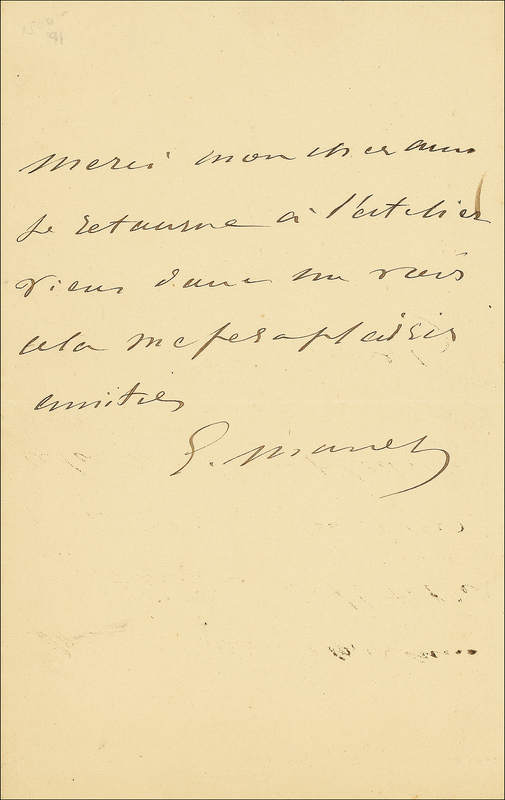 Lot 528 Édouard Manet