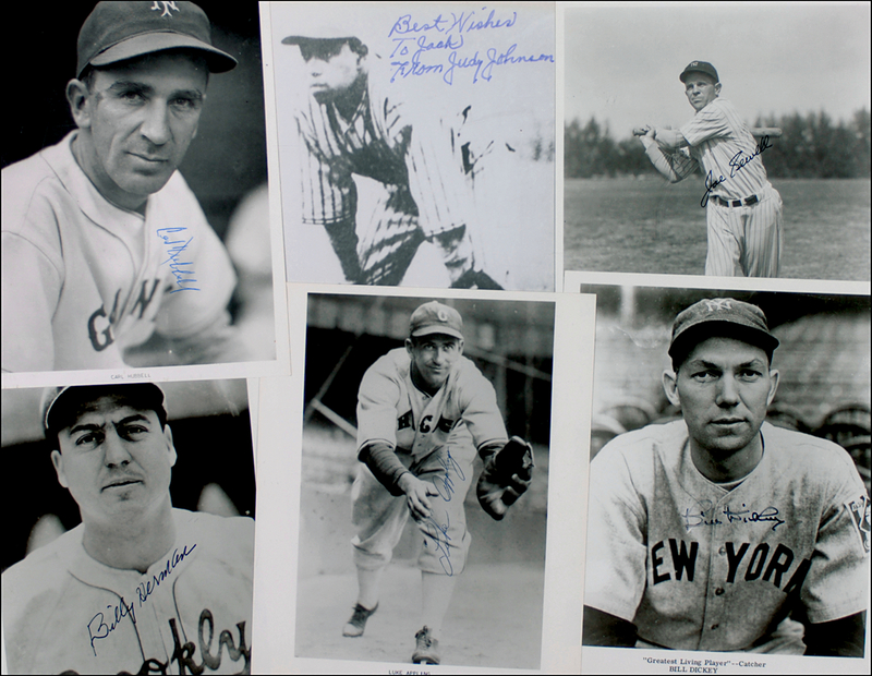Lot 1034 Baseball Hall of Famers