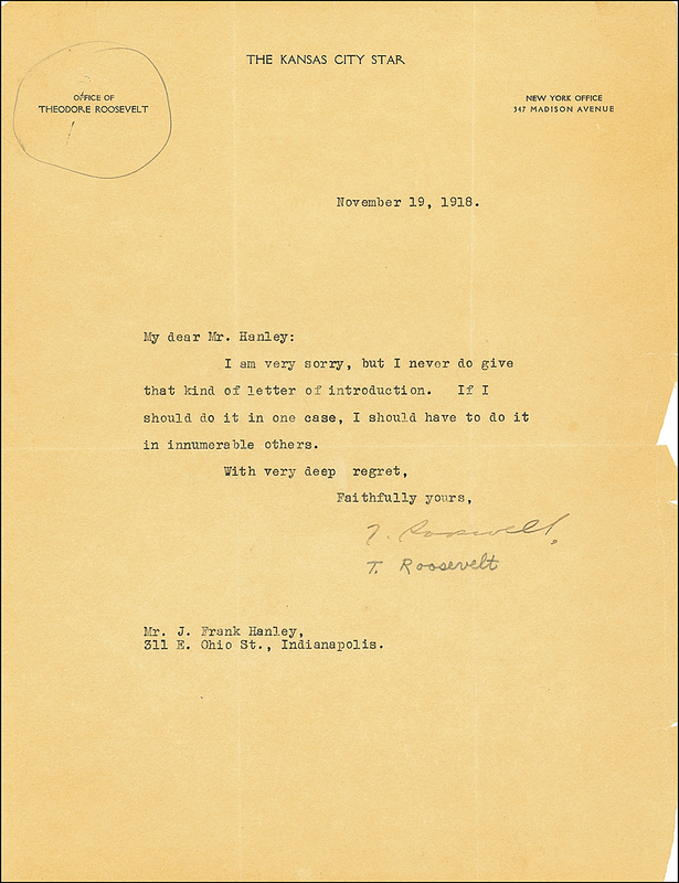 Lot 130 Theodore Roosevelt