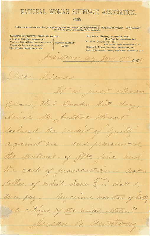 Lot 155 Susan B. Anthony