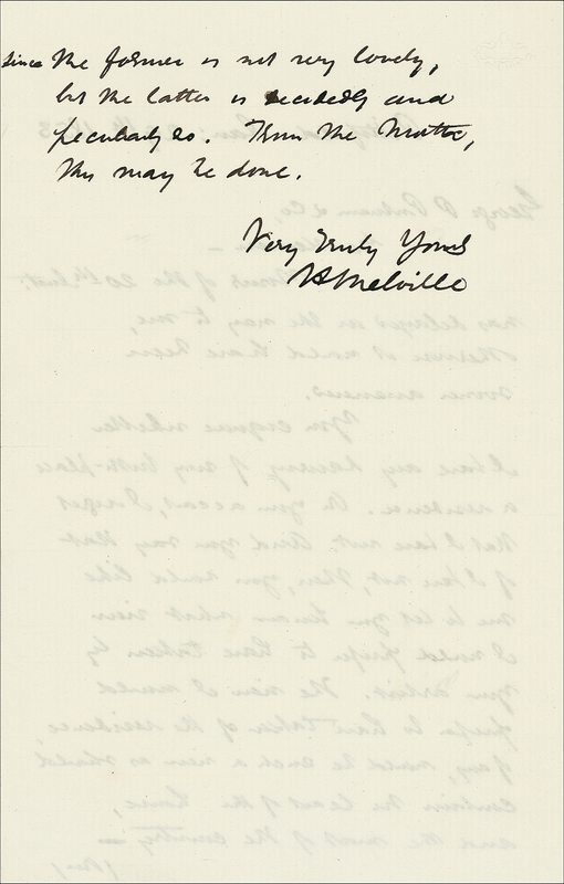 Lot 533 Herman Melville