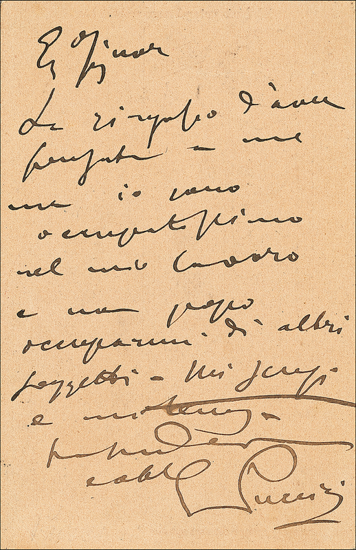Lot 702 Giacomo Puccini