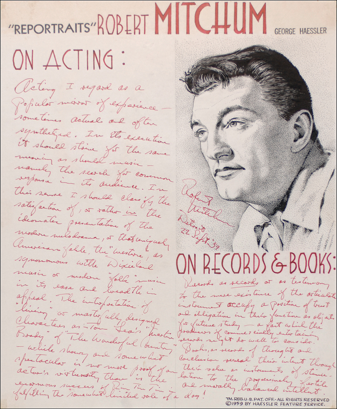 Lot 911 Robert Mitchum