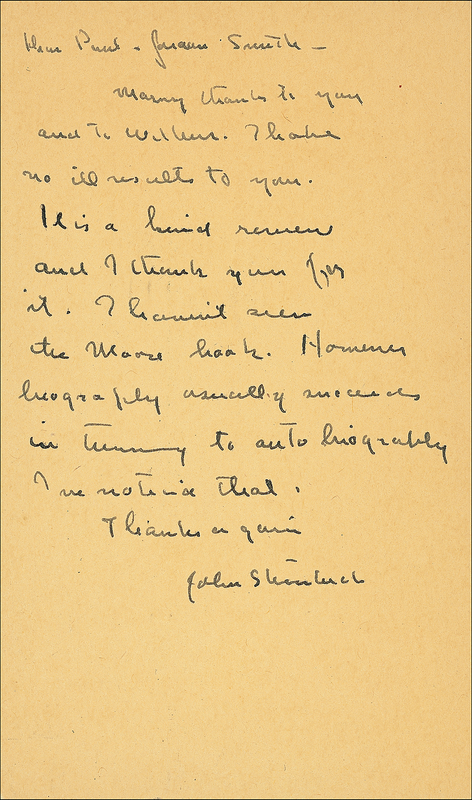 Lot 560 John Steinbeck