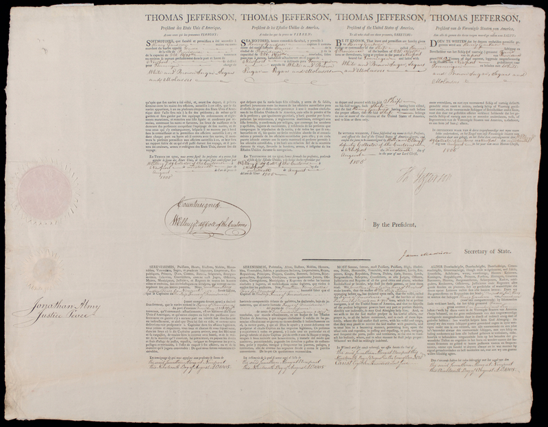 Lot 76 Thomas Jefferson and James Madison