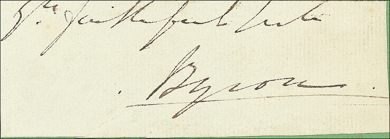 Lot 483 Lord Byron