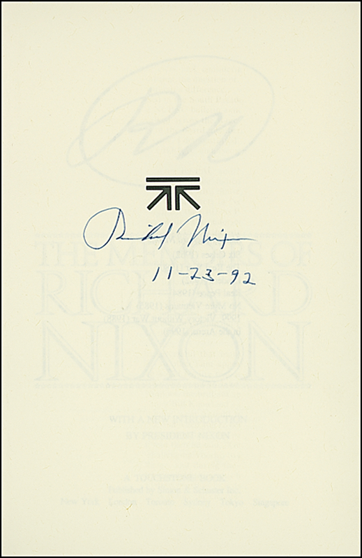 Lot 110 Richard Nixon