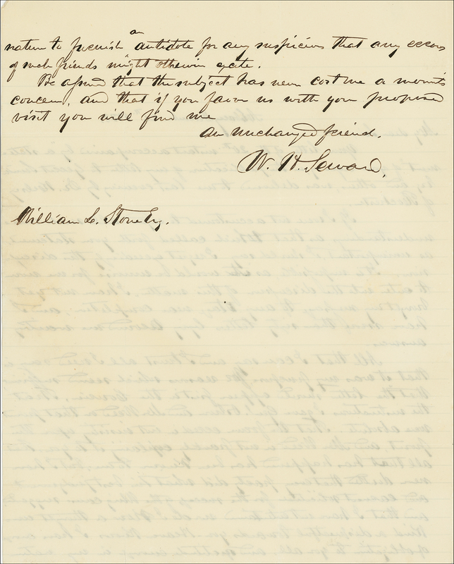 Lot 315 William H. Seward