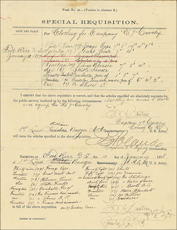 Lot 339 Frederick W. Benteen
