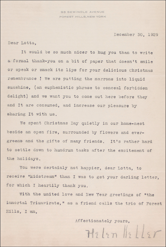 Lot 259 Helen Keller