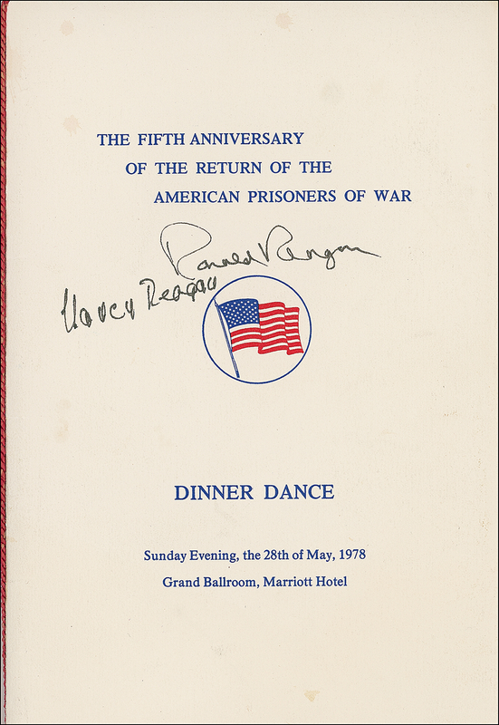 Lot 122 Ronald and Nancy Reagan