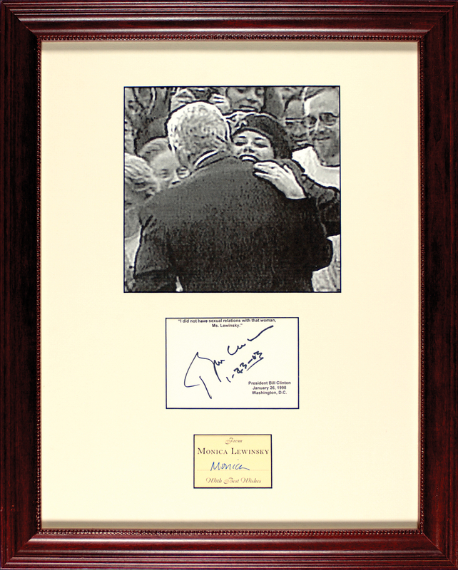 Lot 29 Bill Clinton and Monica Lewinsky