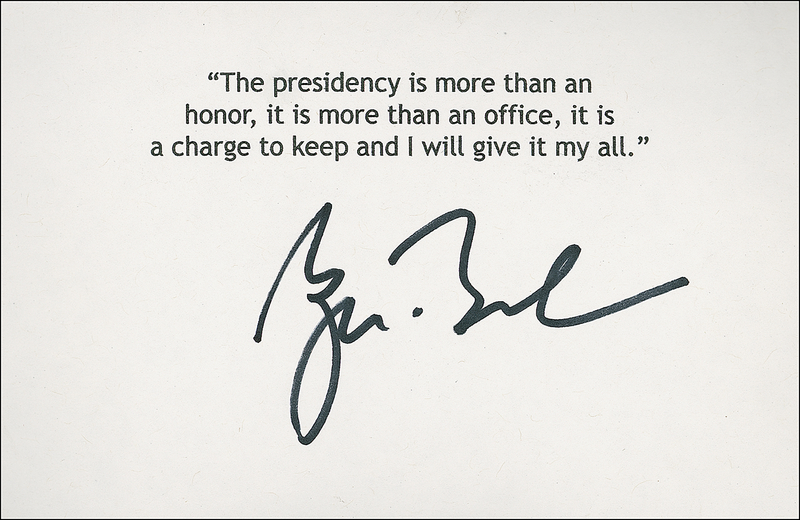 Lot 19 George W. Bush