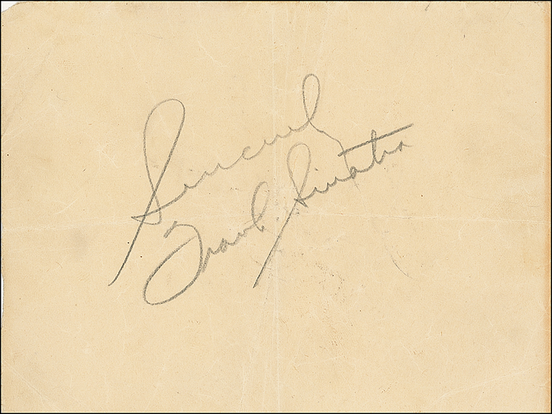 Lot 719 Frank Sinatra