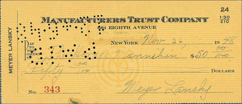 Lot 263 Meyer Lansky