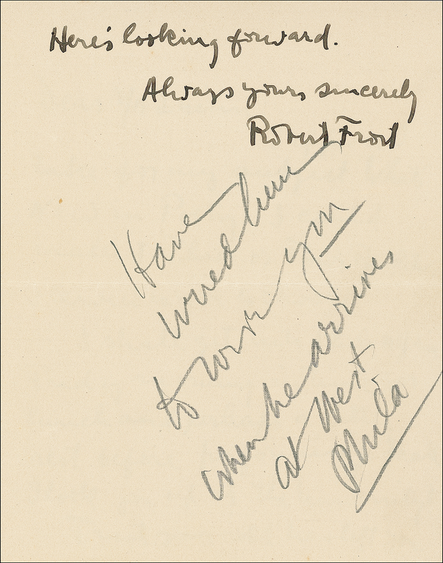 Lot 500 Robert Frost