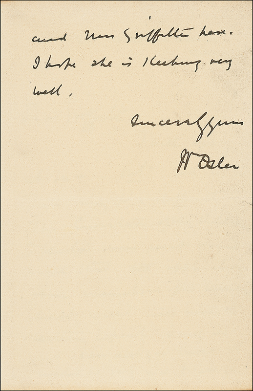 Lot 290 William Osler