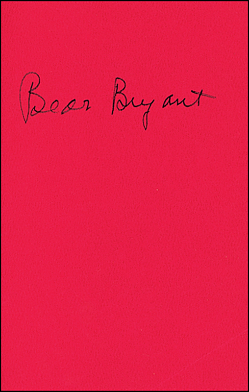Lot 1053 Paul “Bear” Bryant