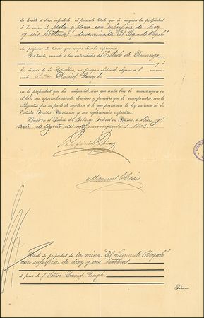 Lot #189 Porfirio Diaz - Image 2
