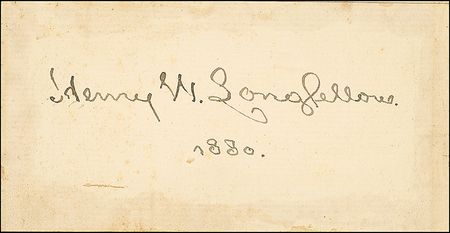 Lot #527 Henry Wadsworth Longfellow - Image 1