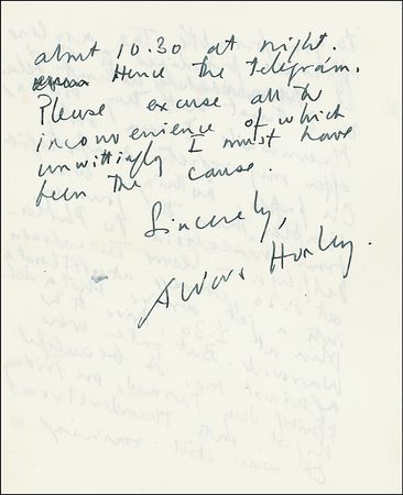 Lot #516 Aldous Huxley - Image 1