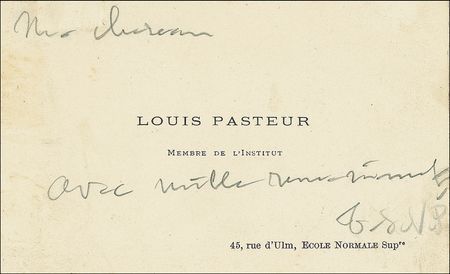 Lot #292 Louis Pasteur - Image 1