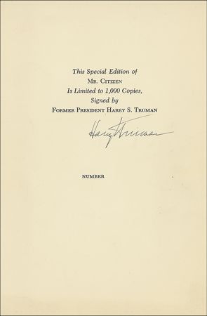 Lot #136 Harry S. Truman - Image 2