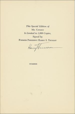 Lot #136 Harry S. Truman - Image 3