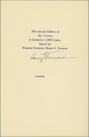 Lot #136 Harry S. Truman - Image 4