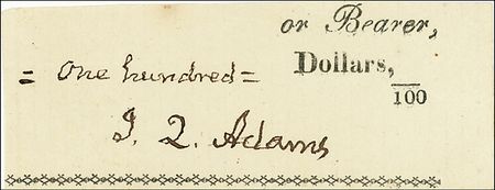 Lot #7 John Quincy Adams