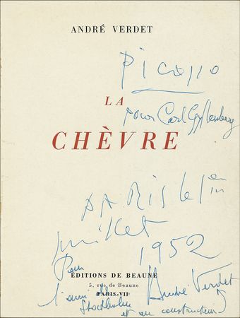 Lot #542 Pablo Picasso and André Verdet - Image 1