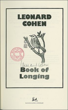 Lot #635 Leonard Cohen - Image 1