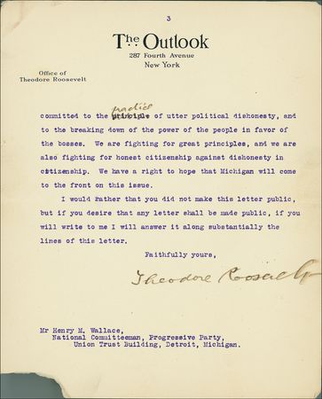 Lot #129 Theodore Roosevelt - Image 1