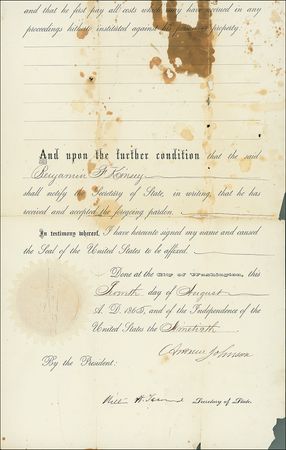 Lot #80 Andrew Johnson - Image 2