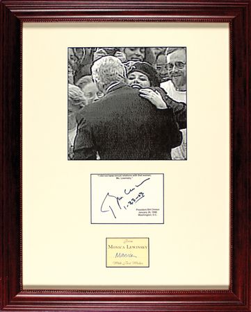 Lot #29 Bill Clinton and Monica Lewinsky