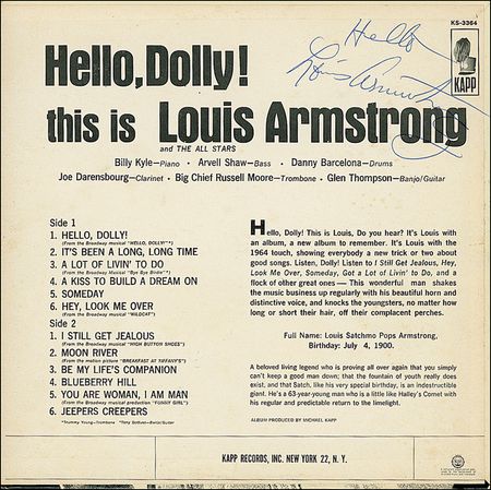 Lot #604 Louis Armstrong - Image 1