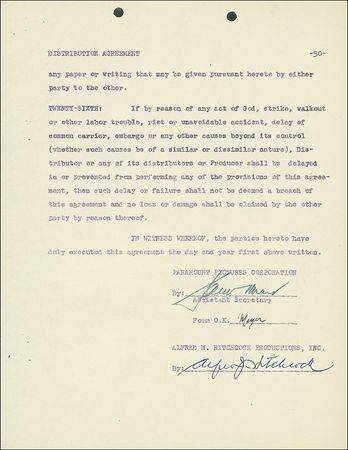 Lot #858 Alfred Hitchcock - Image 1