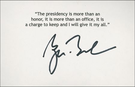 Lot #19 George W. Bush