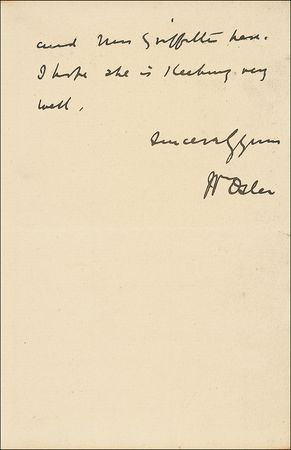 Lot #290 William Osler - Image 1